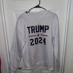 NWOT White Trump 2024 Sweatshirt